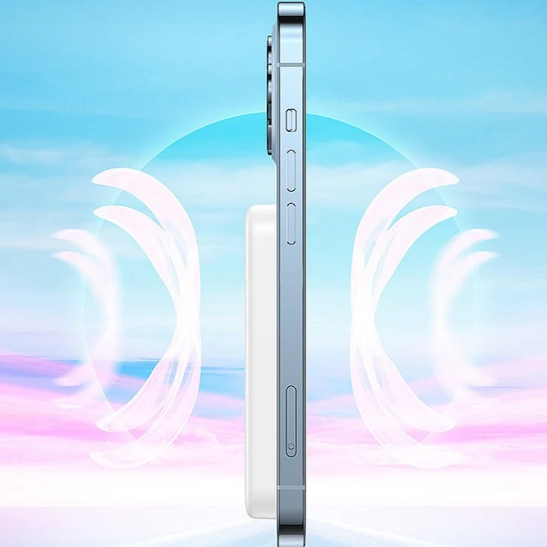 Ultra Slim 15W 5000 mAh Magnetic Suction Wireless Power Bank - Image 8