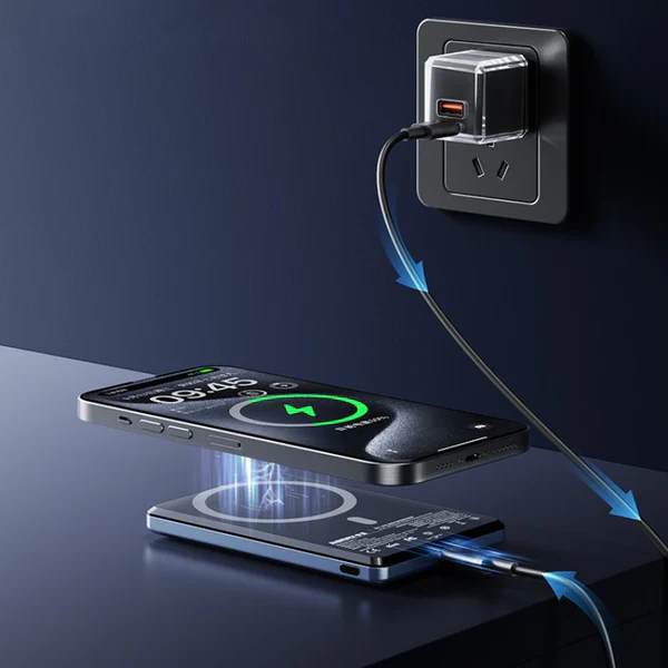 Ultra-Slim 5000mAh 20W Magnetic Wireless Power Bank - Image 5