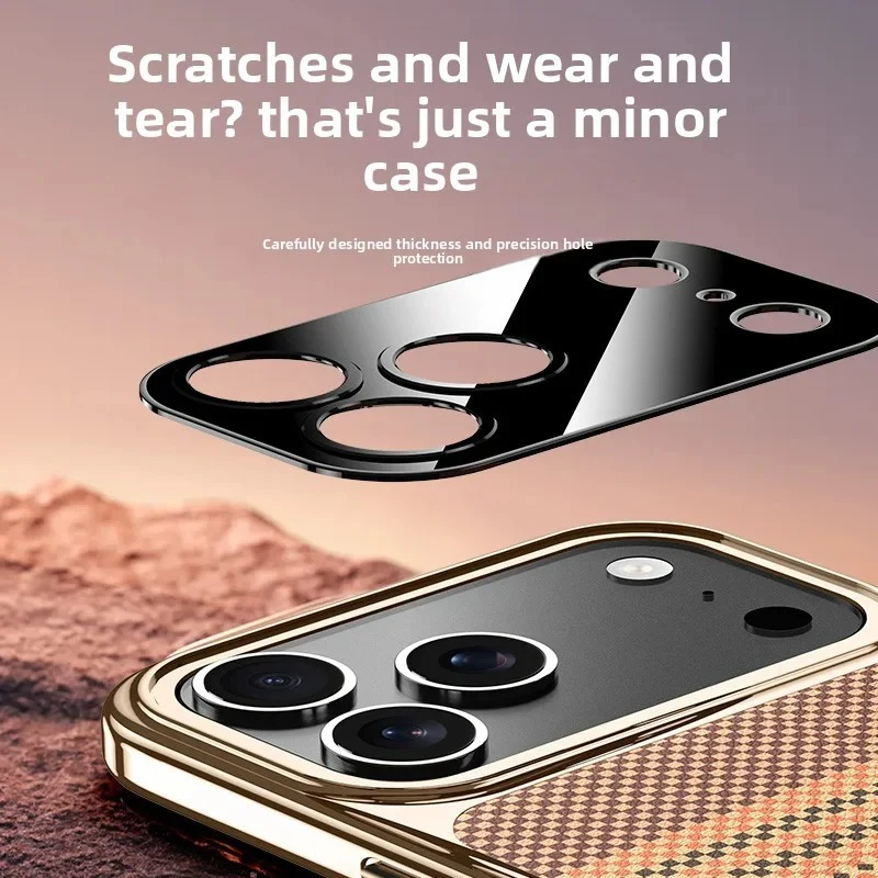 Retro Woven Stripes Electroplating Case - Image 6