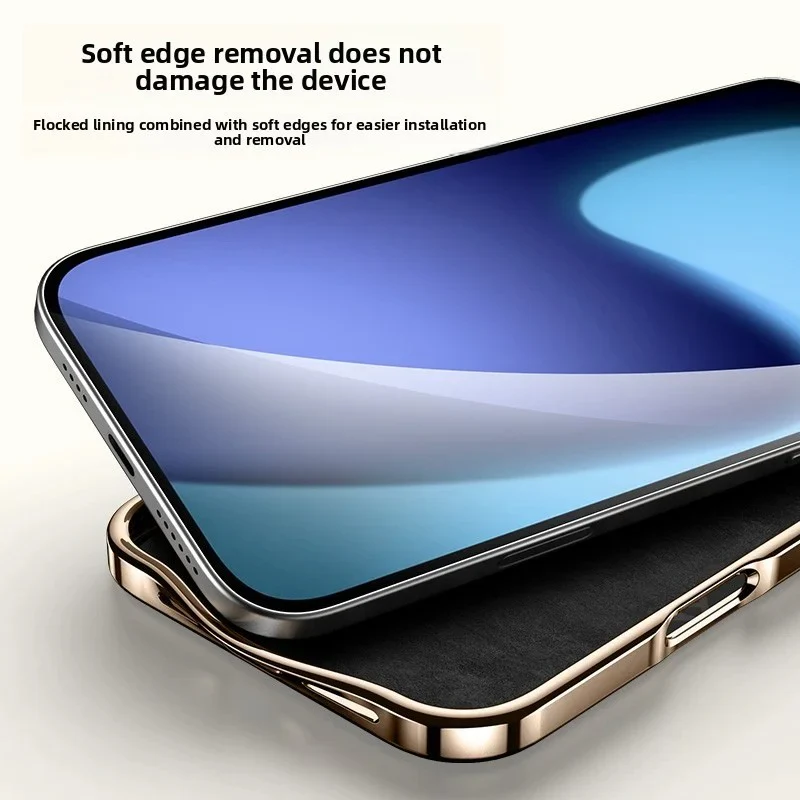 Retro Woven Stripes Electroplating Case - Image 7