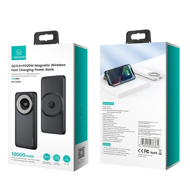 USAMS™ - 10000 mAh Magnetic Wireless Power Station - Image 4