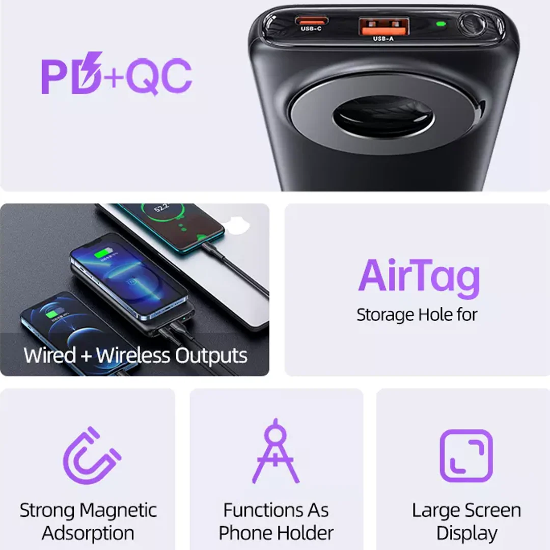 USAMS™ - 10000 mAh Magnetic Wireless Power Station - Image 5