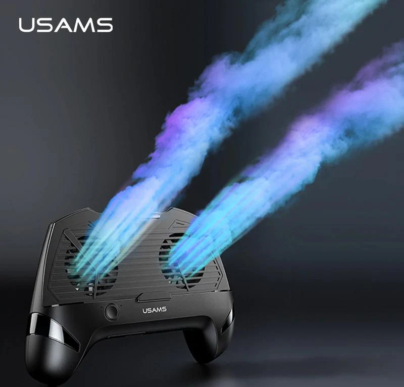 USAMS ® Cooling Game-pad Phone Holder + Power Bank 1200mAH - Image 2