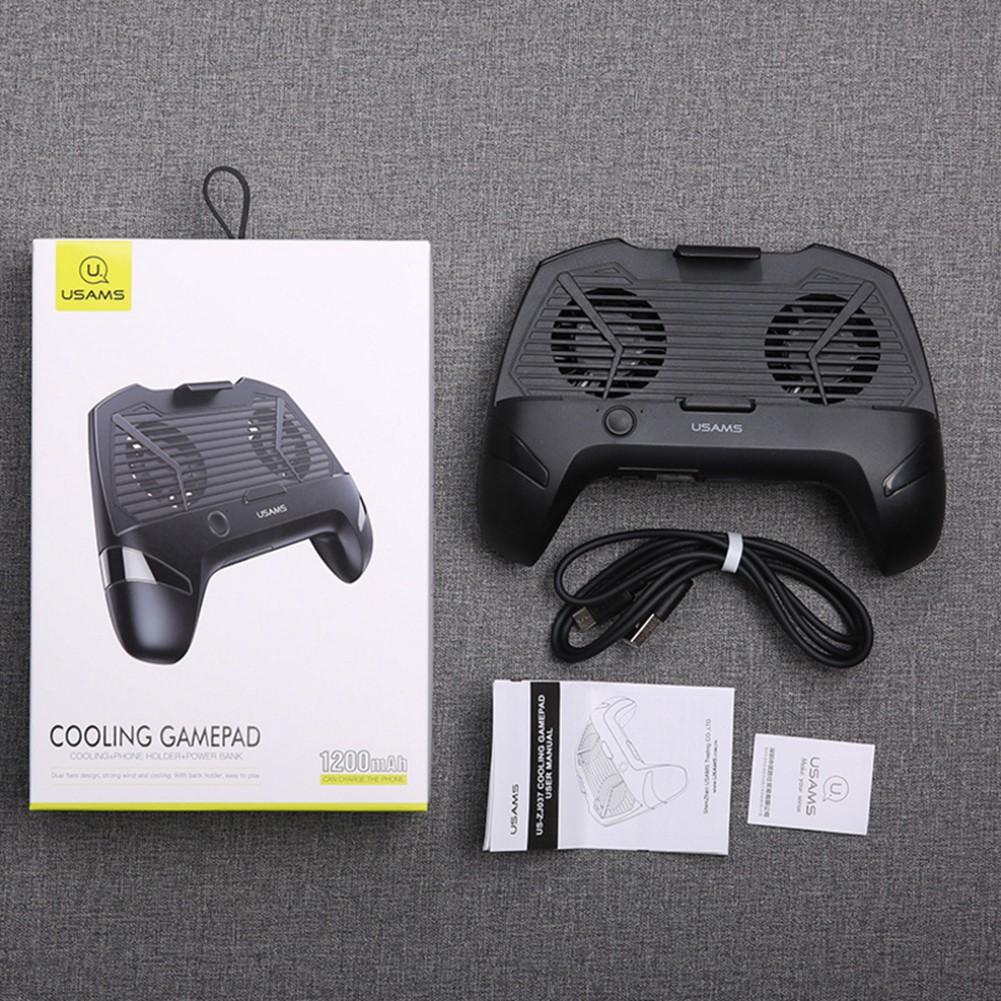 USAMS ® Cooling Game-pad Phone Holder + Power Bank 1200mAH - Image 6