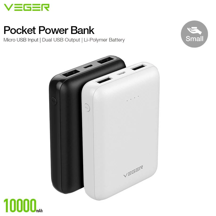 VEGER ® Dual-Port Palm-Size 10000 mAh Power Bank - Image 20