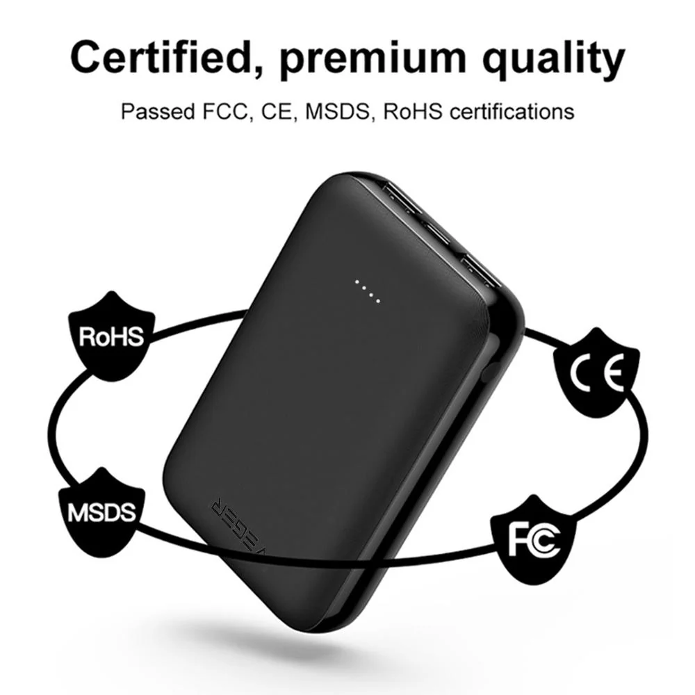 VEGER ® Dual-Port Palm-Size 10000 mAh Power Bank - Image 4