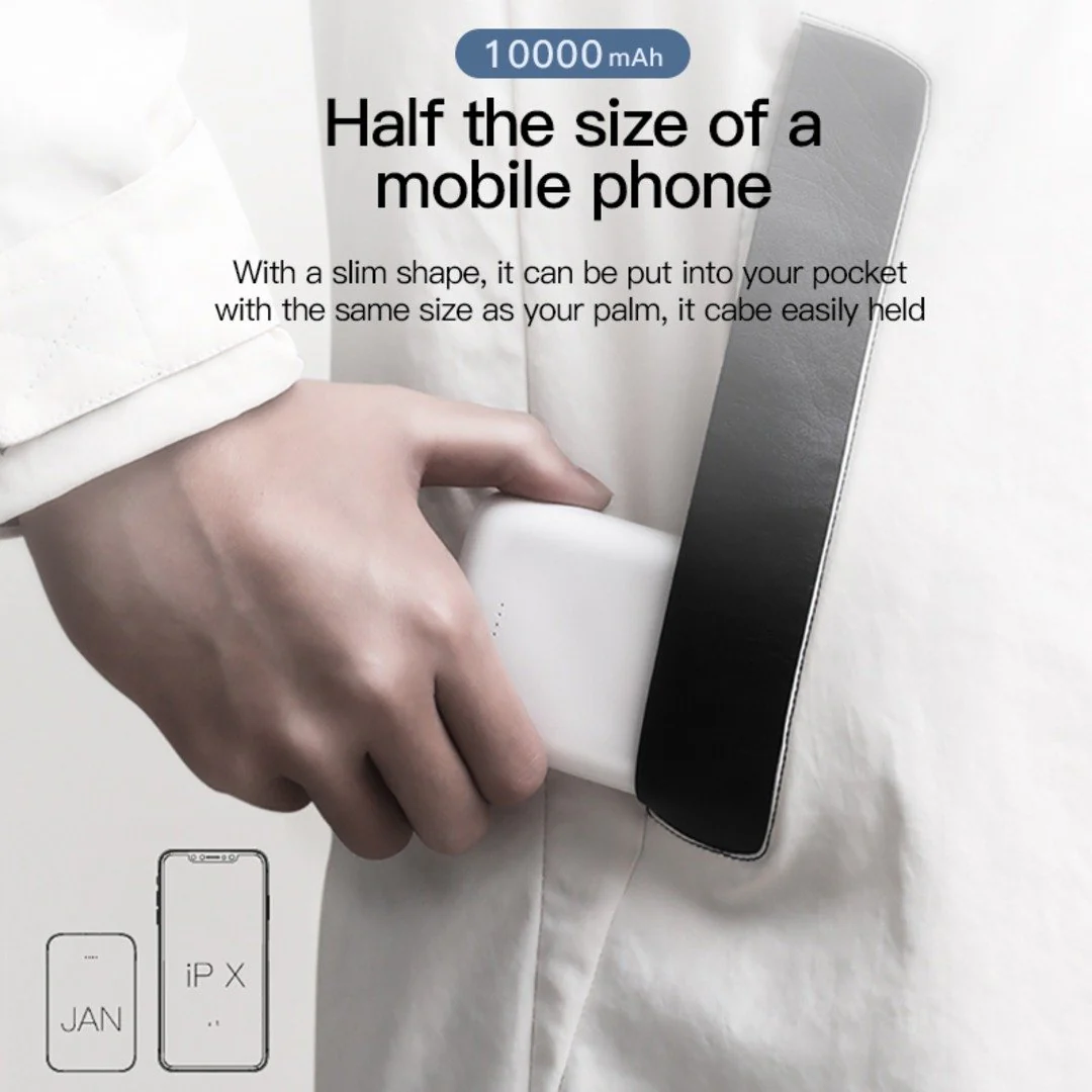 VEGER ® Dual-Port Palm-Size 10000 mAh Power Bank - Image 7