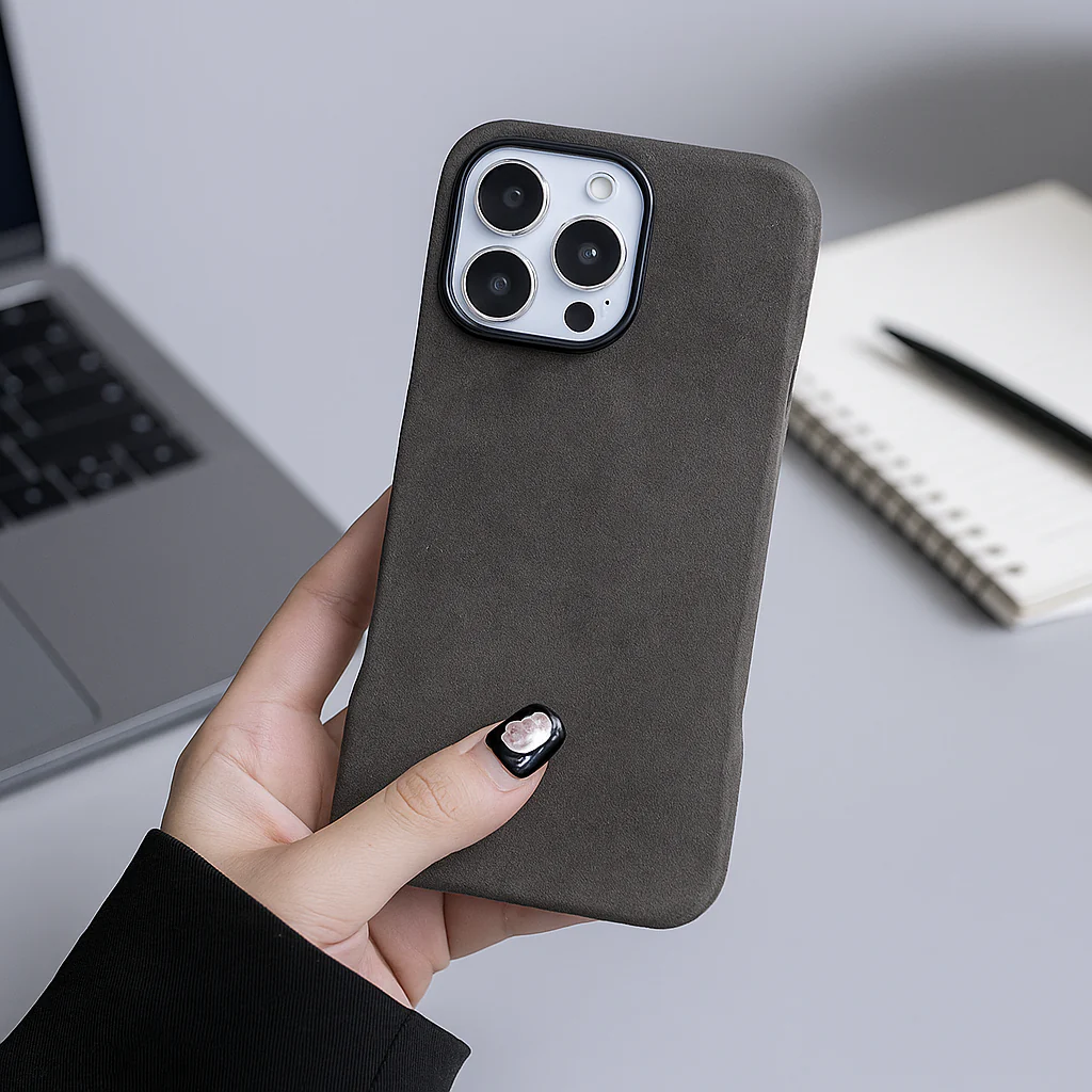 Genuine Suede Leather Magsafe Case - iPhone - Image 2