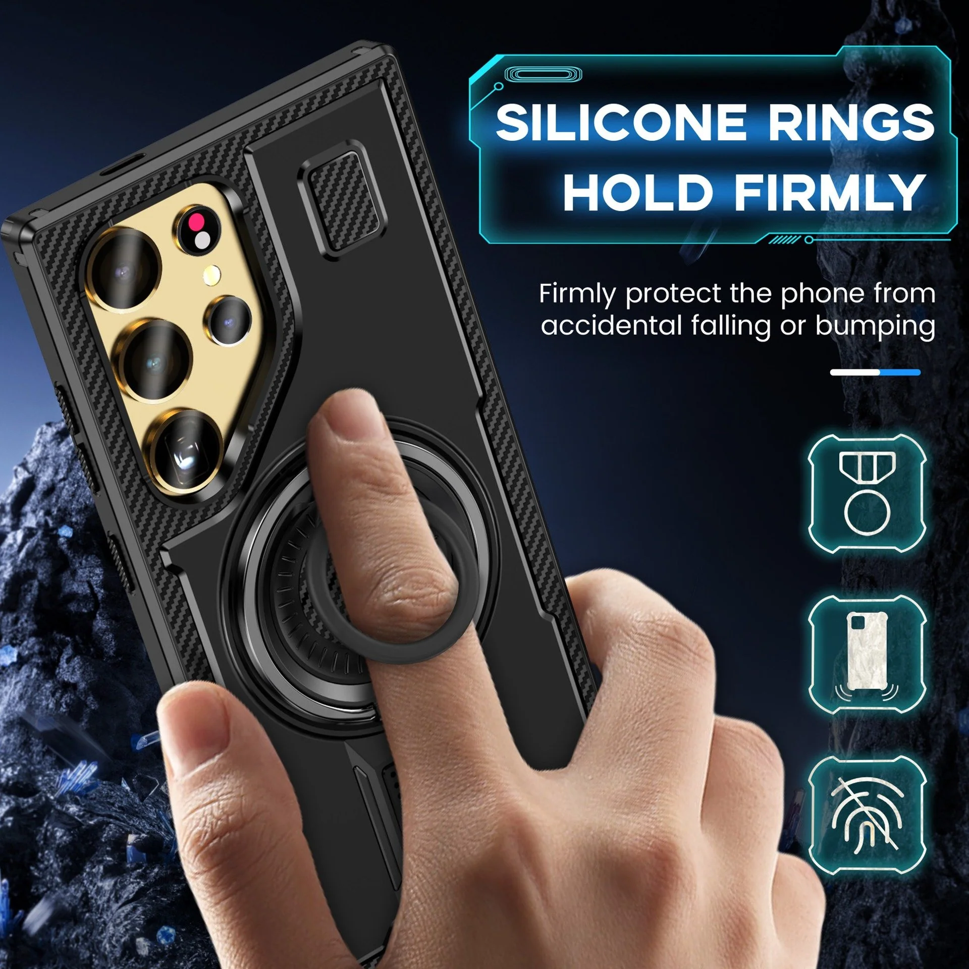 Vent Flow Heat Dissipating Rotating Ring Case - Samsung - Image 3