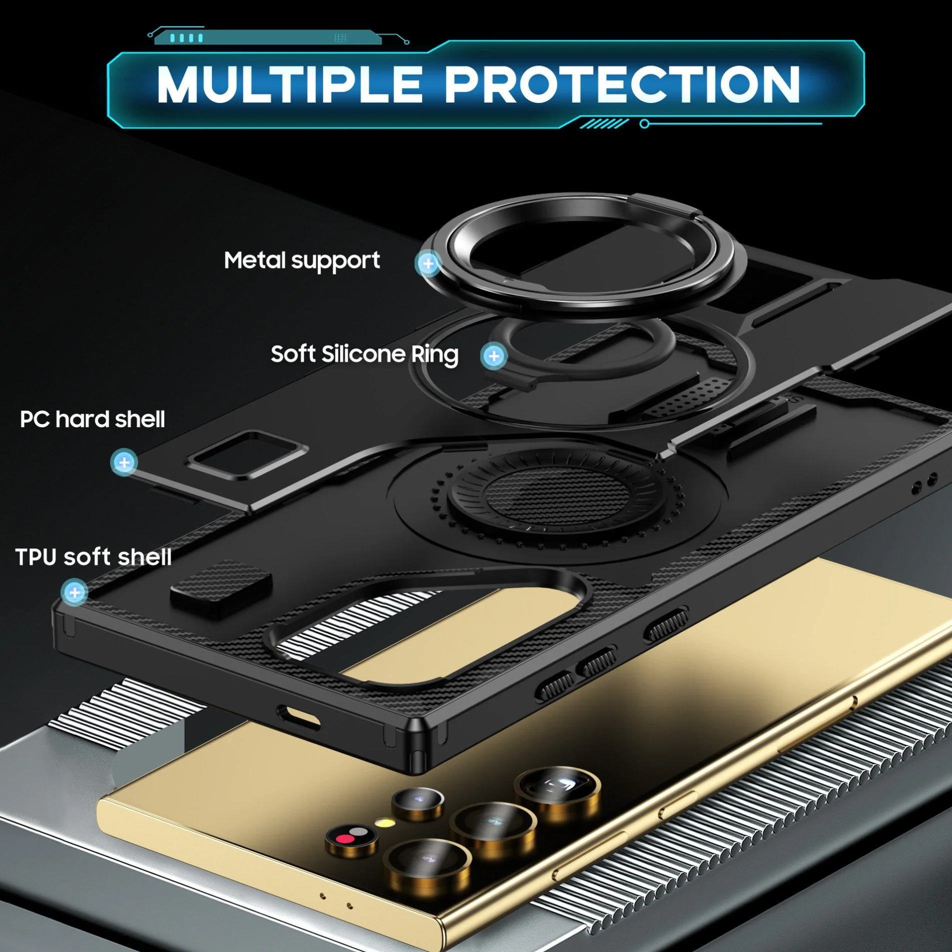 Vent Flow Heat Dissipating Rotating Ring Case - Samsung - Image 6
