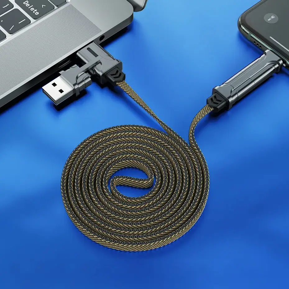 Versatile 60W 4 in 1 Power Infused Charging Cable - Image 3
