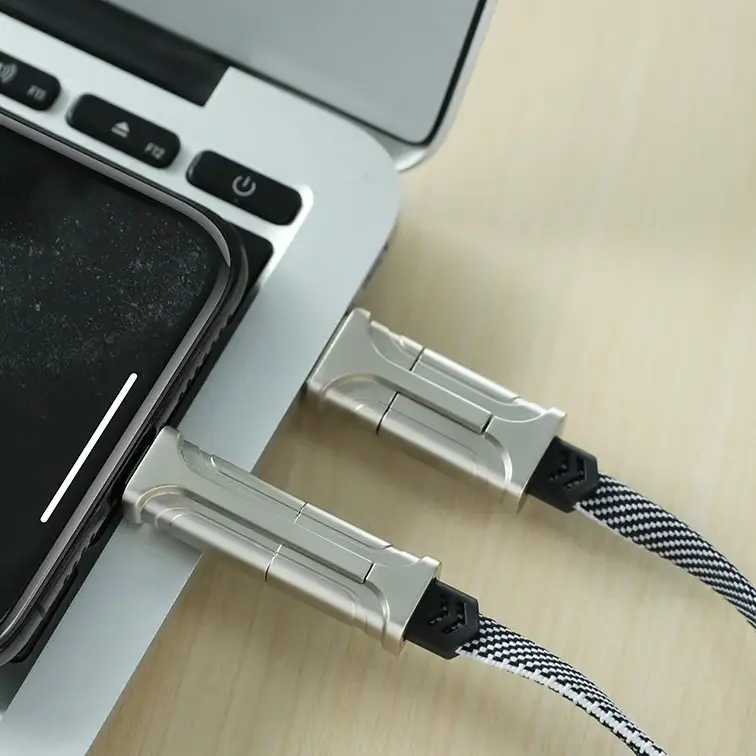 Versatile 60W 4 in 1 Power Infused Charging Cable - Image 6