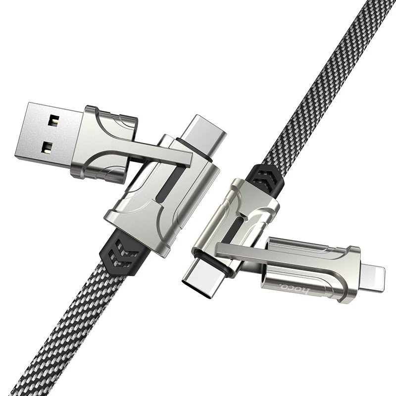 Versatile 60W 4 in 1 Power Infused Charging Cable - Image 7