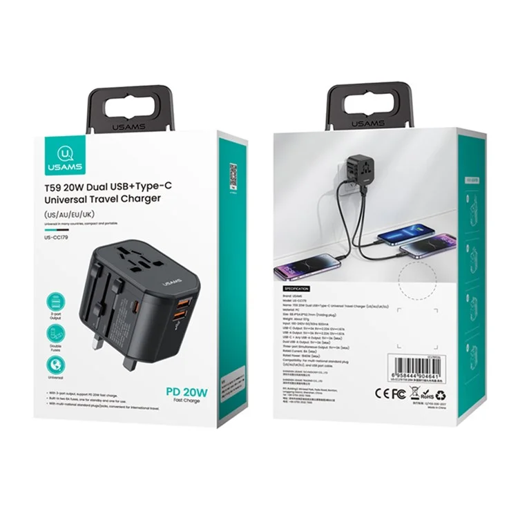 Versatile Global 20W Travel Power Socket with Adapter - Image 8