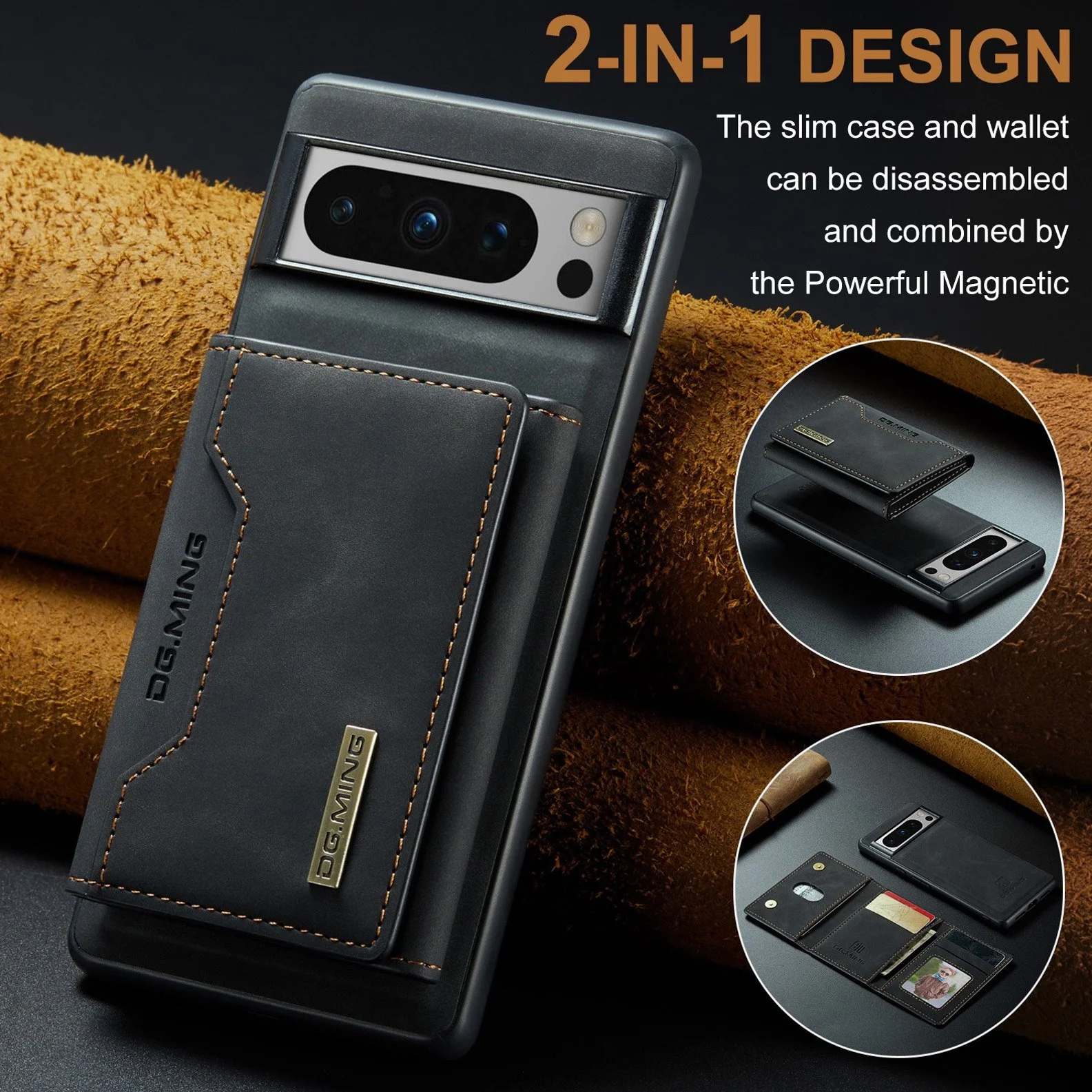 Versatile Magnetic Leather Wallet Case - Google - Image 7