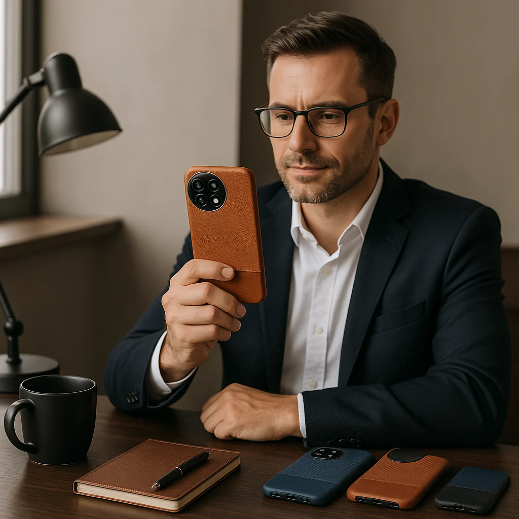 Vintage Half Leather Case - OnePlus - Image 8