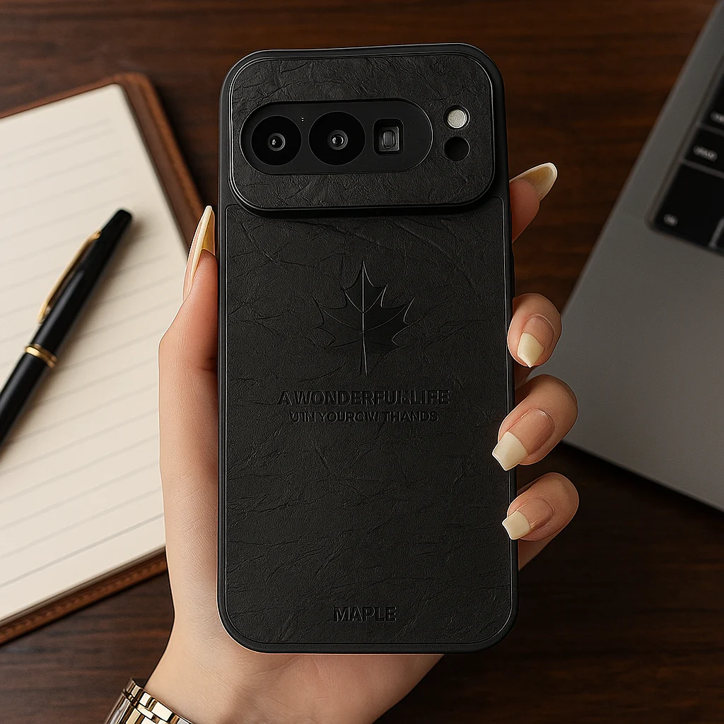 Vintage Maple Leaf Embossed Case - Google - Image 3