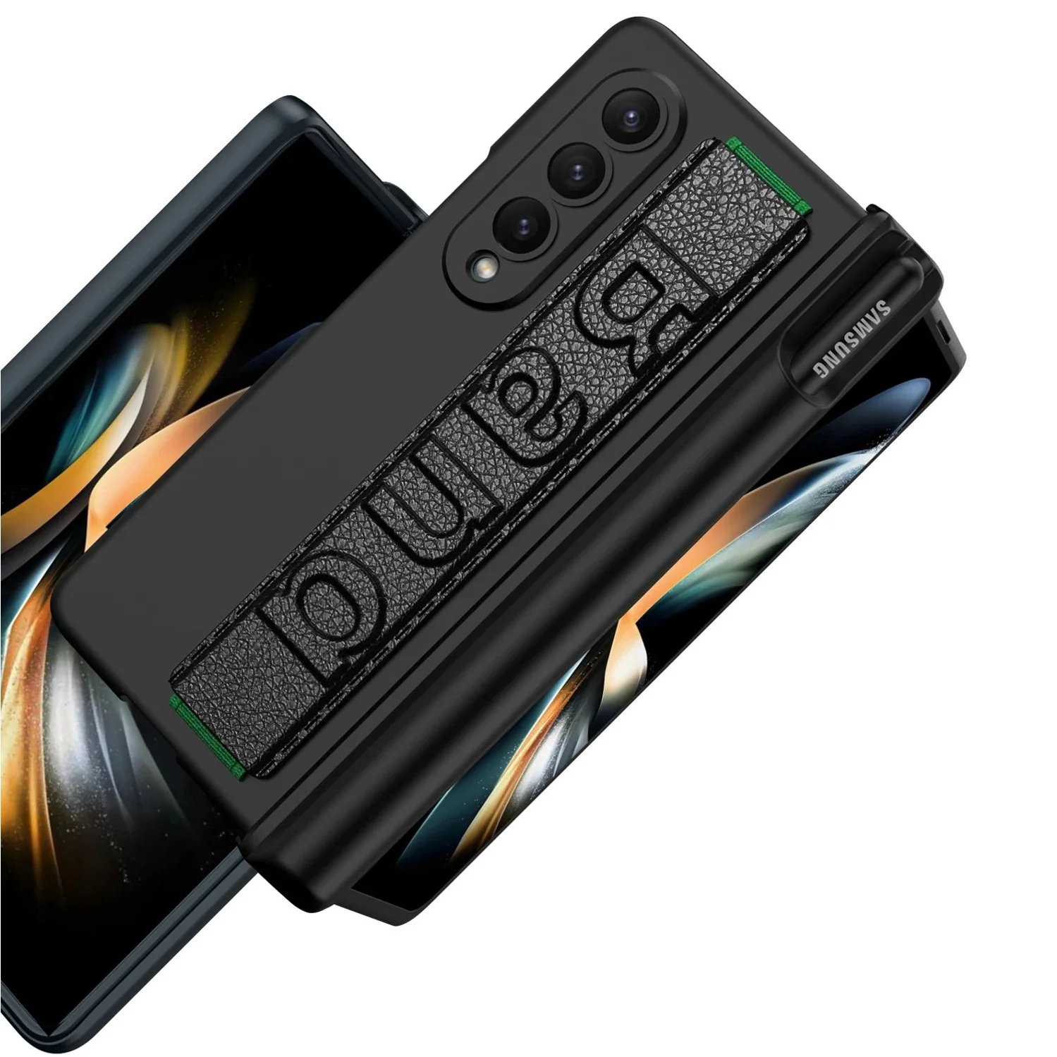 Warrior Shield Magnetic Hinge Pen Holder Wristband Case - Samsung - Image 13