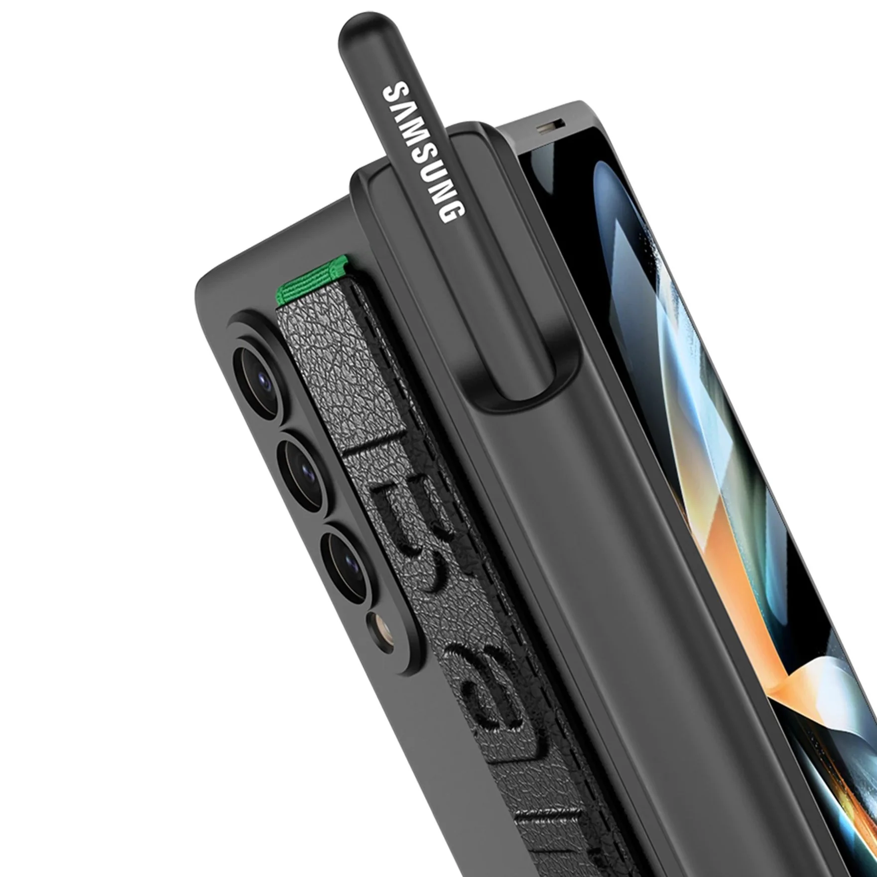 Warrior Shield Magnetic Hinge Pen Holder Wristband Case - Samsung - Image 16