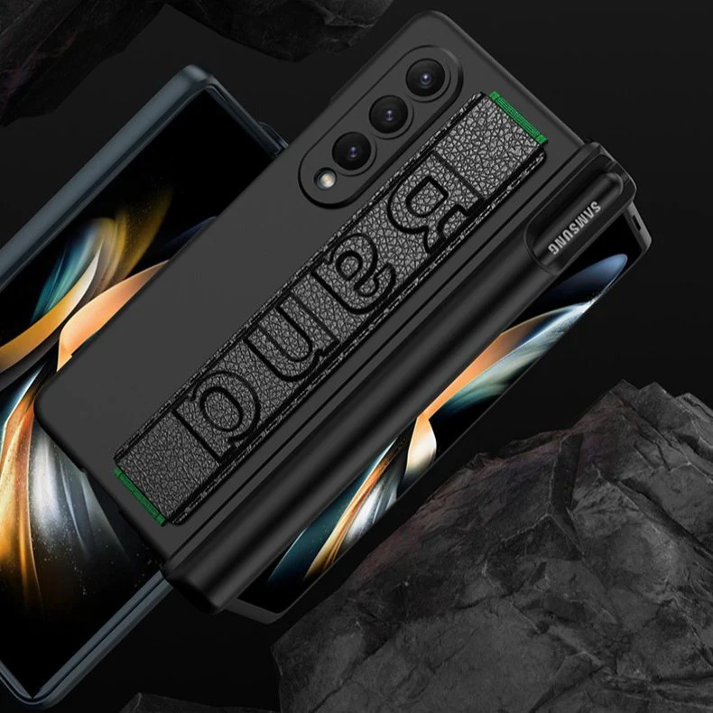 Warrior Shield Magnetic Hinge Pen Holder Wristband Case - Samsung - Image 2