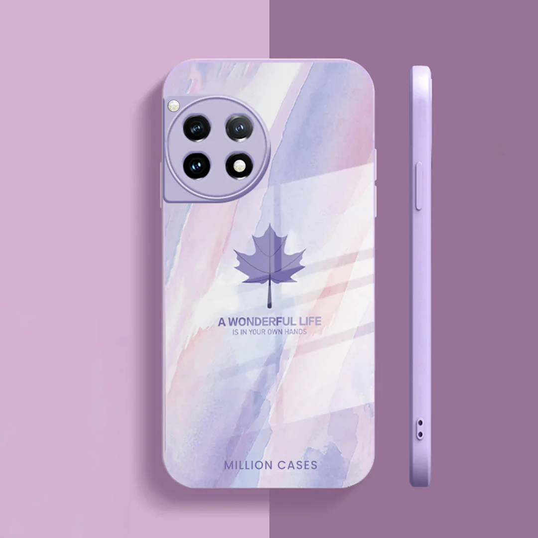 Watercolor Mapple Leaf Glass Case - OnePlus - Image 108