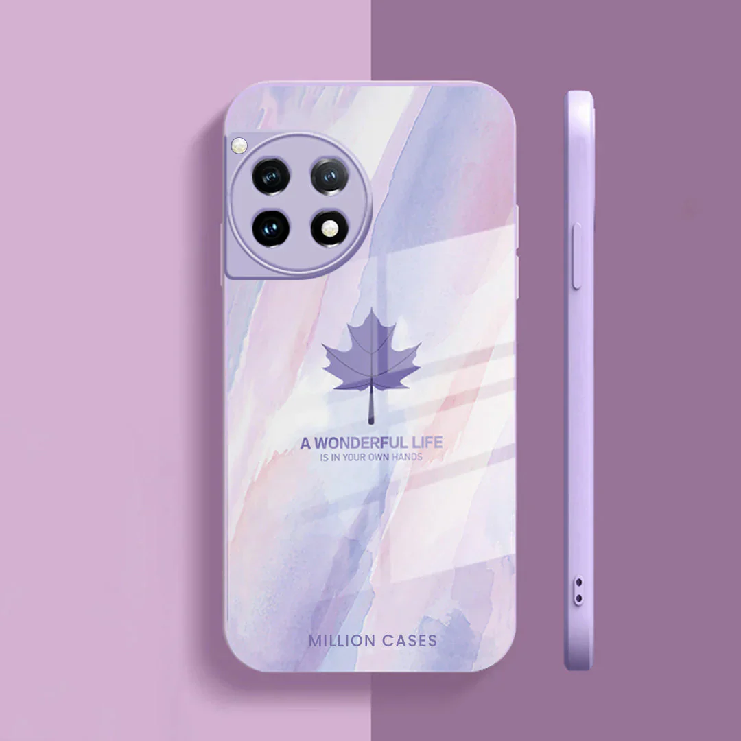 Watercolor Mapple Leaf Glass Case - OnePlus - Image 111