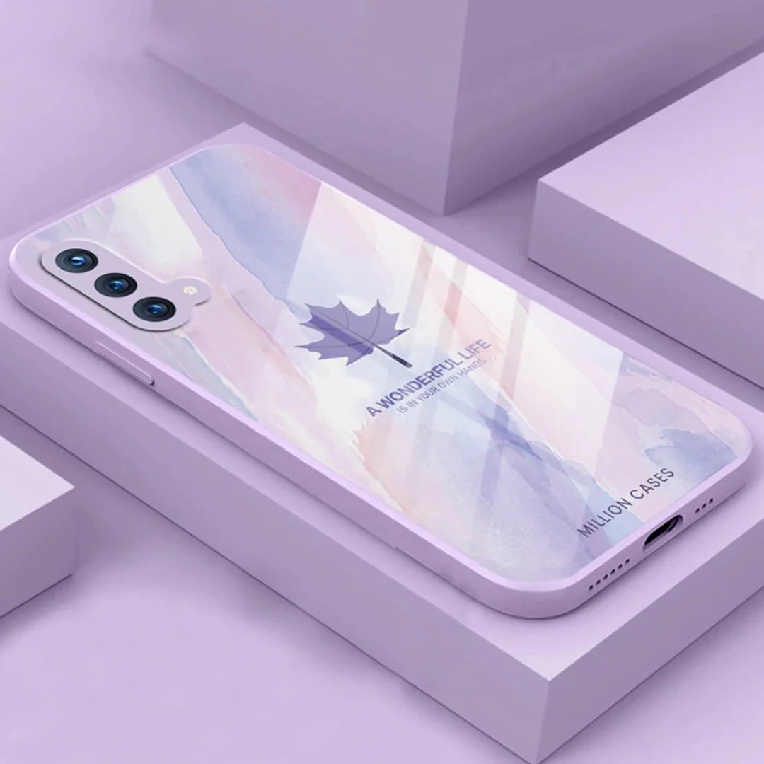 Watercolor Mapple Leaf Glass Case - OnePlus - Image 24
