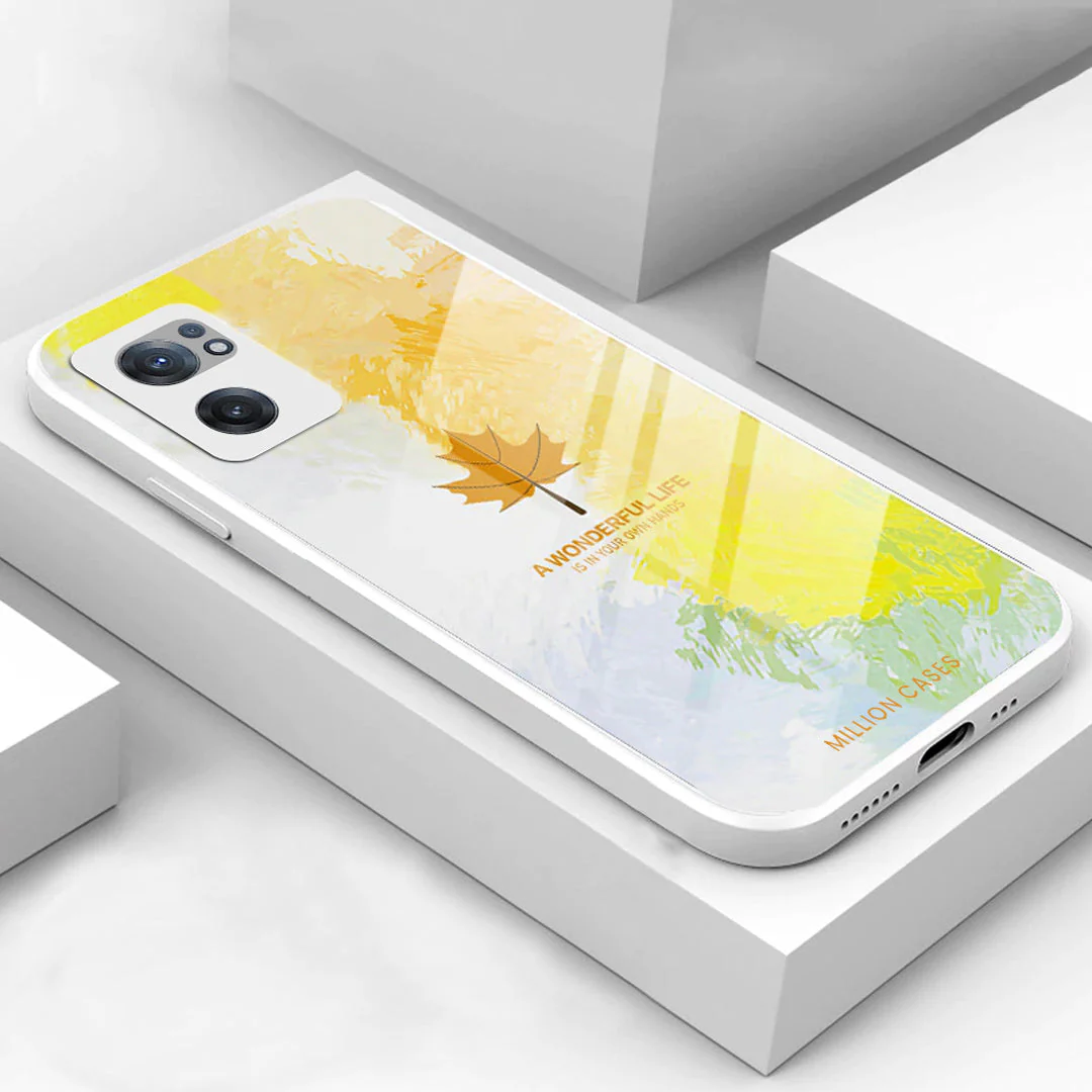 Watercolor Mapple Leaf Glass Case - OnePlus - Image 40