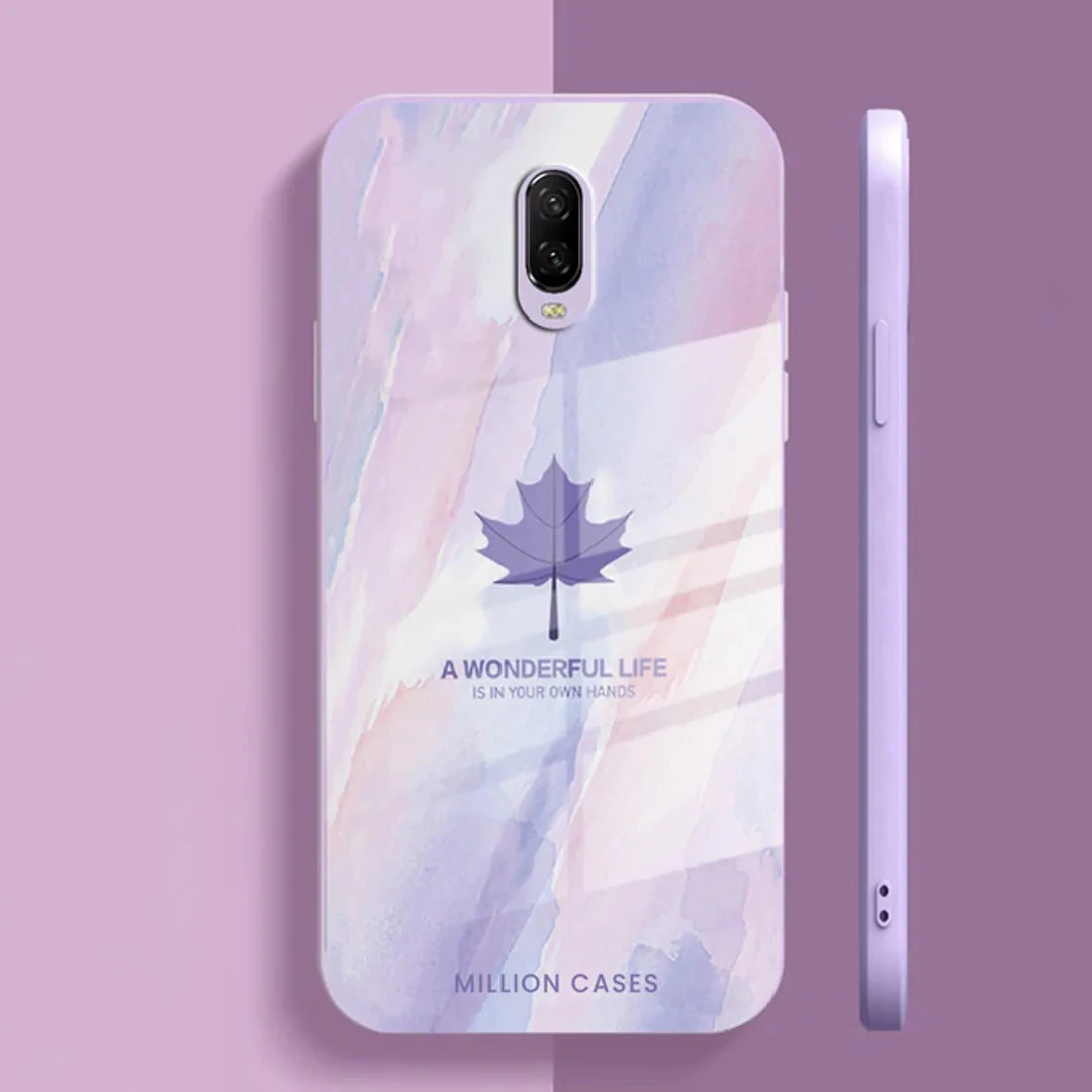 Watercolor Mapple Leaf Glass Case - OnePlus - Image 5