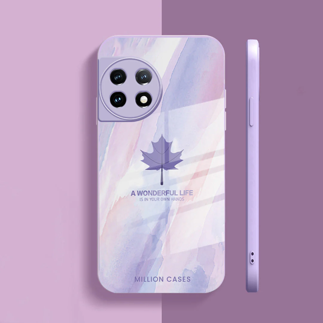 Watercolor Mapple Leaf Glass Case - OnePlus - Image 88