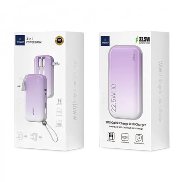 WiWU™ PowerPro 3-in-1 Fast Wall Charger Power Station - Image 24