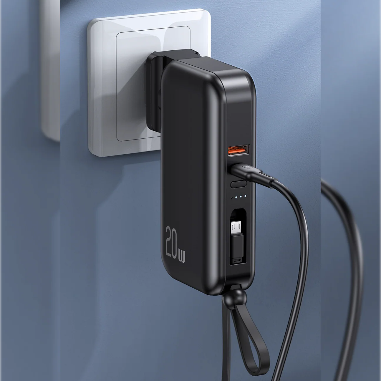 WiWU™ PowerPro 3-in-1 Fast Wall Charger Power Station - Image 5