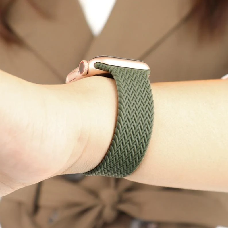 Woven Nylon Braided Solo Loop for Apple Watch - Image 5